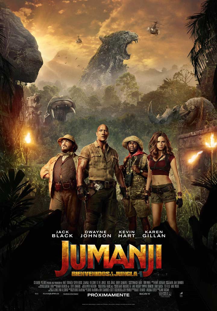 Película Jumanji: Bienvenidos a la jungla en Xunqueira Cines de Cee